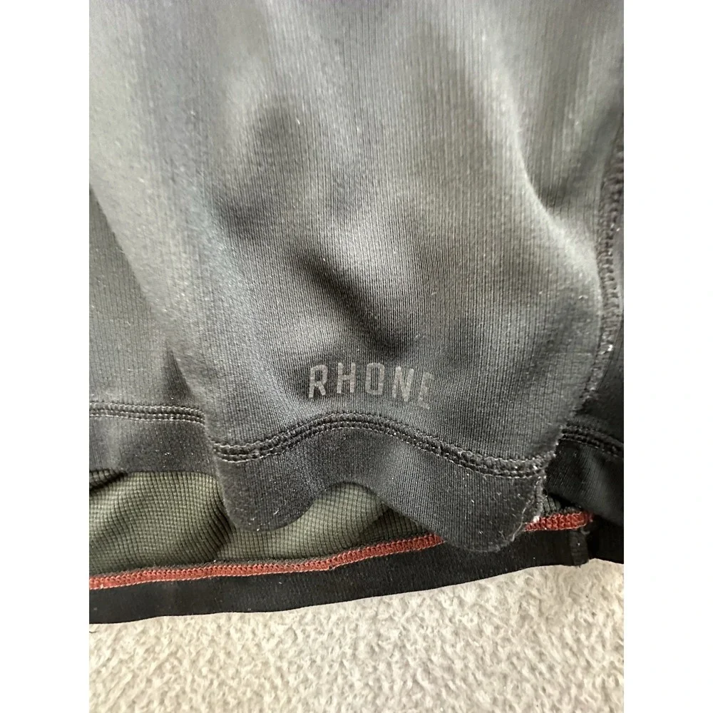Rhone Sequoia Sweater Mens 2XL Black L/S Lightweight 1/4 Zip Pullover Activewear